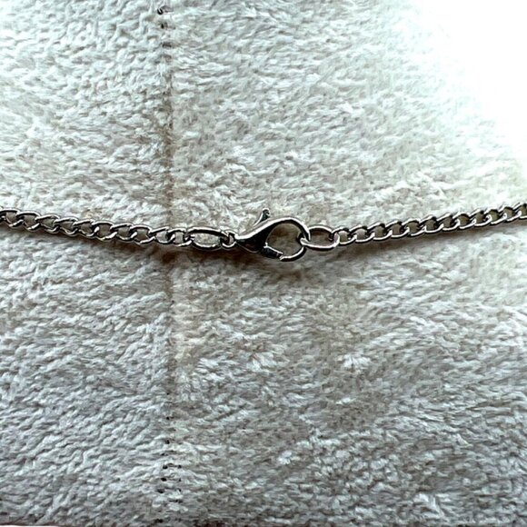 Vintage Silver & Crystal Beaded Bracelet With Pink Stone Pendant Necklace Set. - Picture 15 of 16